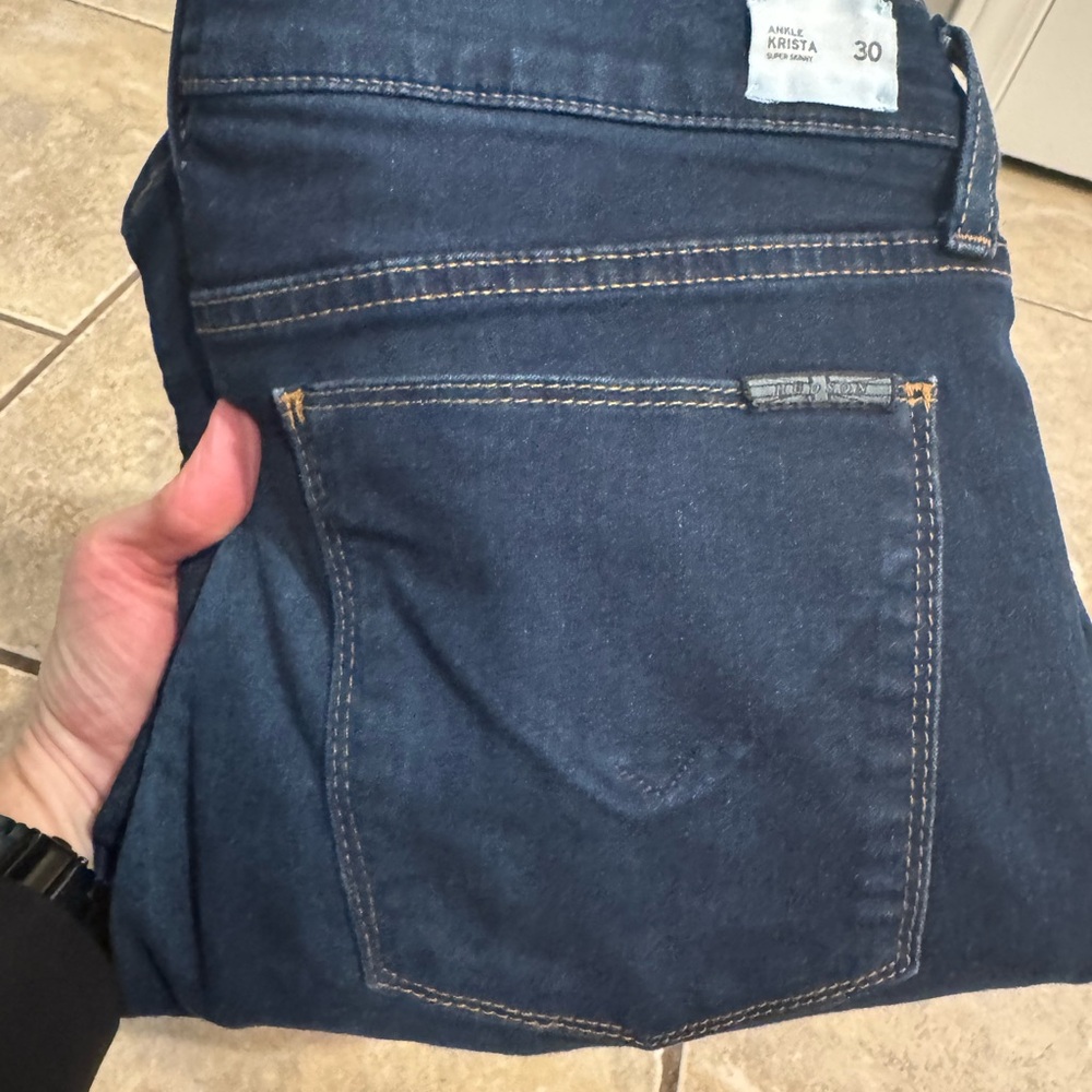 Hudson Jeans Dark Indigo Krista Super Skinny. Womens sz30. NWT